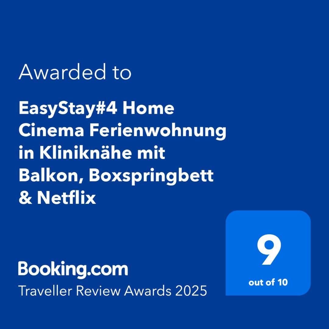 Easystay#4 Home Cinema Ferienwohnung In Kliniknaehe Mit Balkon, Boxspringbett & Netflix Bad Oeynhausen Exteriér fotografie